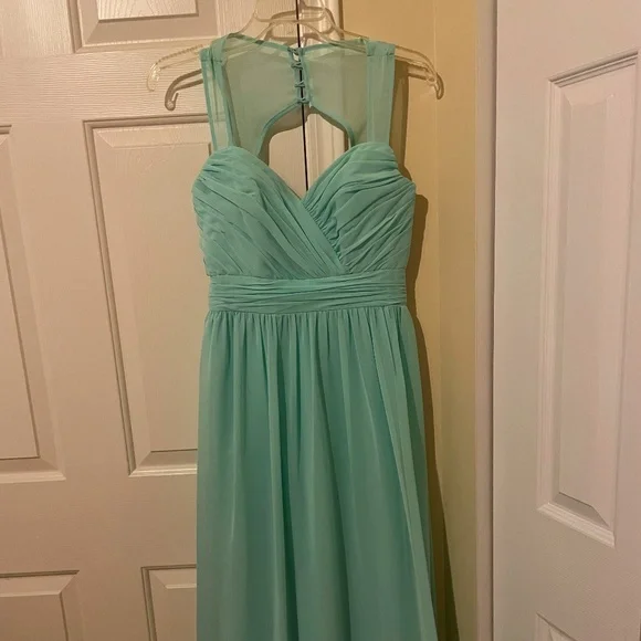 Alfred Angelo | Dresses | Alfred Angelo 7364l Bridesmaid Dress Aqua |  Poshmark